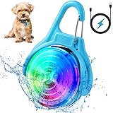 AUAUY Luce Lampeggiante a LED di Sicurezza per Cani Gatti, Luci Ricaricabili USB Targhetta per Cani, lampeggianti Luci di Sic