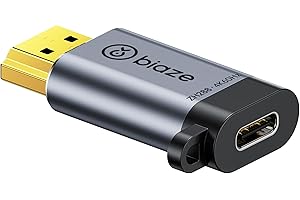biaze ZH288 USB C Female to HDMI Male Adapter, 4K@60Hz HDMI Converter for Type-C/Thunderbolt 3 Devices, Connect Phones/Tablets/Laptops to HDMI Displays, Plug and Play, Compact Design