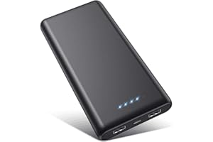 IPOSIBLE VOOE Power Bank 26800mAh【Hohe Effizienz- Ultrahohe Kapazität】 Externer Akku Power Pack Ladegerät Akkupack 2.1A 2-Port Ausgang Powerbank Kompatibel mit iPhone 13 12 11 pro Samsung Huawei Xiaomi Oppo