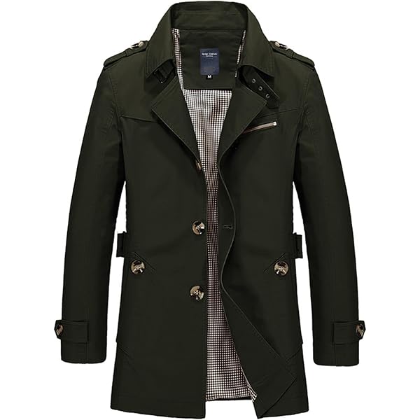 ジャケット・アウター mulch way collar long trench coat Yotyukeb Coats For Men Men's Autumn And Winter Long Trench