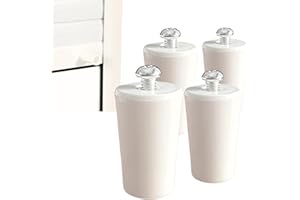 DESTINY SM 8 Topes persiana blanco, Topes para persianas enrollables de 40mm. Máxima calidad con material de PVC. Incluye en cada tope persiana blanco su arandela y tornillo para fácil montaje (8, Blanco)