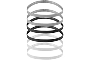 OWNFEEL 6 Pcs Sports Headband, Elastic Silicone Grip Exercise Sweatband, Multiple Colour Thin Hairbands, Thin Silicone Lined Head Band Non Slip Sports Headbands Mini Sports Headband for Women Fitness