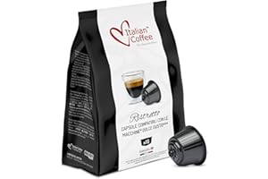 ITALIAN COFFEE FOR ESPRESSO LOVERS Italian Coffee Capsules Compatible with Nescafe Dolce Gusto Machines, Espresso pods (one zise large, Ristretto)