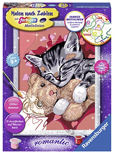 Preisvergleich Produktbild Ravensburger 28327 - Süße Träume, Malen nach Zahlen