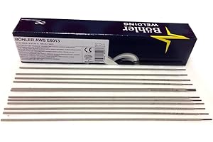 Bohler AWS E6013 Mild Steel Welding Electrodes - 5.0kg, 2.5mm x 350mm (Pack of 275 Rods)
