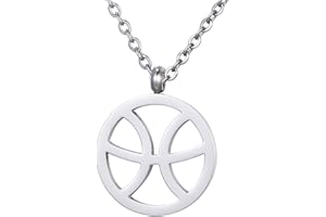 Morella Damen Halskette Sternzeichen Edelstahl silber im Samtbeutel