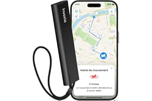 Tracker GPS Invoxia Pro - Localisation en Temps Réel - 1 an d'abonnement inclus - pour Voitures, Motos, Enfants - Alertes de Mouvement et d’Inclinaison - Réseau 4G LTE-M - Jusqu’à 3 Mois d’autonomie