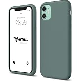Babilden iPhone Kılıf İnce Sıvı Silikon 3 Katmanlı Tam Kaplamalı Yumuşak Jel Kau&ccedil;uk Kılıf Kapak (Yeşil, iPhone 11)