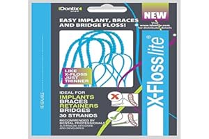 PIKSTERS Idontix X-Floss Lite - Filo interdentale superiore per ponti e protesi, blu