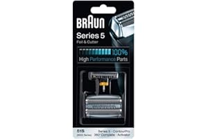 Braun Series 5 51S Grille et cutter Tête de rechange Argenté