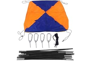 NIKTULE 4 Persons Boat Sun Shade Shelter Awning Cover Fishing Tent Sun Shade Lightweight Folding Boat Inflatable Rowing Boat Canopy