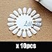 10X Nail Art Round Practice Wheels Polish Salon Display Acrylic Make Up Tips Kit