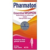Pharmaton Essential Women, 30 Tablet (Biotin, Demir, Vitamin B, Multivitamin ve Mineraller)
