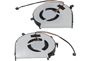 Dpofirs Ventilateur de Refroidissement CPU + GPU for GE62 GE72 PE60 PE70 GL62 GL72 GP62 GP72 MS 16J1 MS 16J5 MS 1791 MS 1795 Série, Ventilateur CPU 3 Broches Remplacement du