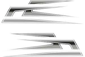 Finest Folia, set di 2 adesivi decorativi per auto e camion, design a punte, autoadesivi, resistenti al lavaggio