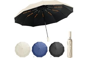 Lusibaka Umbrella Windproof Strong Compact Folding Portable,Extra Large Automatic Open & Close Rainproof with UV Protection,Sturdy Durable Umbrella with 12 Ribs,99 UV Protection UPF 50