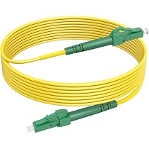 BeMatik LWL-Kabel SC-SC Singlemode 9/125 – 10 M Länge, Gelbe Ummantelung, LSZH, Für Netzwerk- & Glasfaser-Installationen