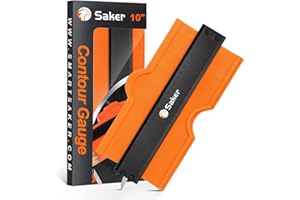 Saker Contour Gauge Profile Tool(25cm)-Adjustable Lock-Precisely Copy Irregular Shape Duplicator,Woodworking Tracing, Must Have Tool for DIY Handyman, Christmas Gifts for Men, Stocking Fillers