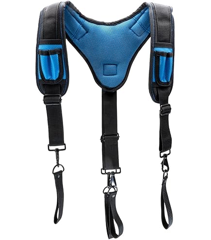 OX Pro Nylon Electrician Tool Belt With Pouches Electrical Tool Belt With Padded Back Support Made With Ballistic Nylon And Pvc Coated Pouches Oxp269101
