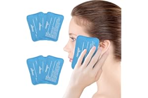 NEWGO Ice Pack for Injuries Reusable, 6PCS Reusable Hot Cold Therapy Small Gel Ice Pack for Wisdom Teeth, Eyes, Migraine, Headaches, Bruises, Bumps, Swelling, Pain Relief (Blue)