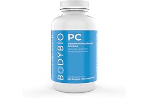 BodyBio PC - Phosphatidylcholine for Brain Health, Mental Clarity, Cognitive Function, Cellular Repair & Healthy Aging, Phospholipid Complex Supplement for Gentle Daily Detox