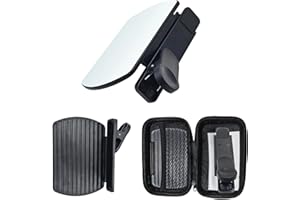 FARYODI Handy Reflexionskamera Spiegel,Telefonkamera-Spiegelreflexionsclip,Verstellbarer Handy-Spiegel Clip, Cell Phone Reflection Clip,Komplettes Set für Smartphone-Fotografie und Reisen (Schwarz)