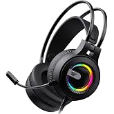 Havit Gamenote H2040D RGB Aydınlatmalı Mikrofonlu Gaming Oyuncu Kulaklığı - 3.5mm Jack + USB (Siyah)