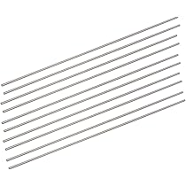 Sourcing Map Edelstahl Rundstäbe - 10x 200mm X 3mm Für Modellbau