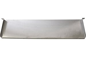 HEISSNER W286-00 Überlaufkante Edelstahl 60 cm breite, 12 cm tiefe inklusive LED Beleuchtung