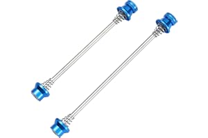 WILEONE MTB Road Bike Cycling Wheel Hub Non Quick Release Lock Skewers Sets, Hex Locking Skewer M5 Hex Head Anti Theft Secure Lock Skewers