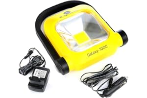 NightSearcher Galaxy 2000 Rechargeable LED Work Light, 2000 LM, Portable Lighting for Workshop, Job Site, Garage