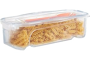 Oldmoom Cuiseur à Micro-Ondes pour Spaghettis - Bol Transparent, Boîte de Cuisson de Nouilles Spaghetti, Récipient à Vapeur Résistant à la Chaleur