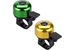 JFmall Bike Bell Bicycle Bell with Loud Crisp Clear Sound, Road and Mountain Bike Bell Adults Kids-2 pack