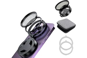 Magnetischer CPL Filter für iPhone, drehbarer Polarisationsfilter mit Starburst Objektiv, kompatibel mit iPhone 13-17, Samsung S21-S25