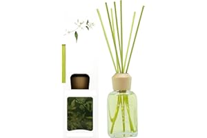 Ambientair Home Perfumes. Ambientador Mikado Aroma White Jasmine. Difusor de Varillas perfumadas. Difusor 240 ml con palitos de ratán.