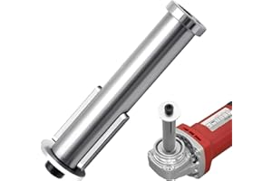 WYYFXY® Silber Vielseitige Satinierwalze M14 Gewinde Spanndorn Satinieraufsatz Verlängerung Adapter Aufnahmedorn M14 Gewinde Satiniermaschine Spanndorn für Winkelschleifer Walzenschleifmaschine