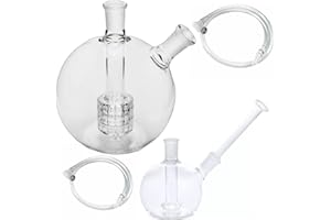 UKGLASS Glass Globe Bubbler - Mini Portable Globe - Female 14mm Joint - Water Piece for Vaporiser & More (Large Globe & Mini Globe Complete Kit)