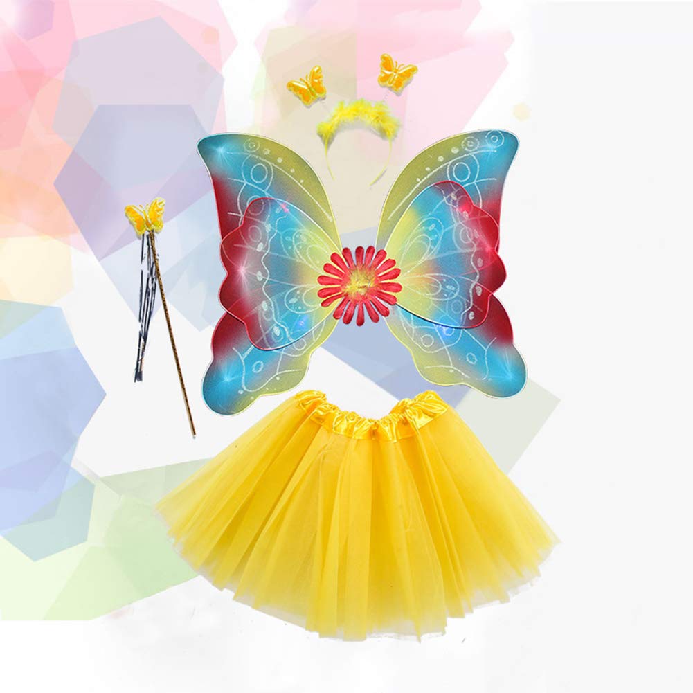 Eleganantamazing - Conjunto de alas de ángel con Luces LED Intermitentes