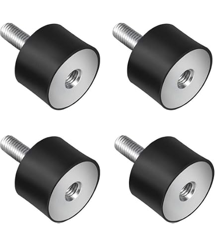 Sourcing Map Bolas De Goma Antivibración M4x12mm Para Drones FPV Y Cardán - Set De 24 Amortiguadores Para Cámara Y Cuadricóptero