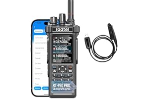 Radioaficionado Radtel RT-950 Pro, GPS/APRS, walkie-Talkie de 10 W, Radio portátil de Largo Alcance, recepción Am/FM/CB/SO/OM/OL, programación de Aplicaciones Bluetooth, NOAA, analizador de Espectro