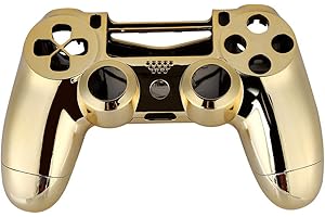 ‎ASHATA ASHATA Kunststoff Gamepad Griff Gehäuse Shell Cover Controller Hard Case Ersatz Hülle für Slim (Gold)