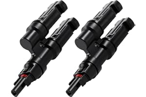 LAOJU Solar Panel Connectors Y Branch Connector Solar Cable Connectors for Solar Panels Parallel Connection, 1 Pair