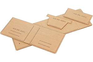 MXZZAND Modello per portafoglio fatto a mano Modello pratico per artigianato in pelle Modello per portafoglio in acrilico Produzione di cuoio per artigianato in pelle fai da te