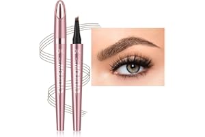 Anifer (02 Marrón Oscuro) lápiz de cejas: microblading, dibujo de pelo, punta de horquilla, resistente al agua