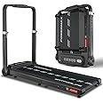 PowerMax Fitness JOGPAD (4HP Peak) Motorized Foldable Treadmill for Home Use with Handle, Remote Control, Max User 110kg, Top Speed 12kmph, Running Deck 1080mmx400mm, Bluetooth, Speaker, mobile holder