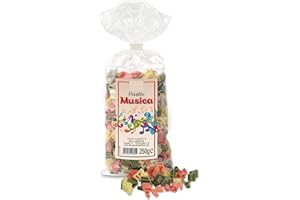 ‎BULL & BEAR Bull & Bear bunte Musik Nudeln 250g, Motivnudeln aus Hartweizengrieß, handgefertigt in deutscher Manufaktur, Pasta Geschenk