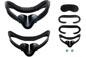 CIGAA Quest 2 Face Cover Pad Facial Interface Compatible with Meta/Oculus Quest 2 Accessories Proof PU Foam Cushion - VR Accessories for Meta Quest 2