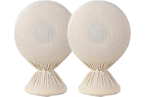 Treer Cubierta de Ventilador Elástico, Funda Protectora para Ventiladores Antipolvo Fundas de Ventilador para Ventilador de Pie, Ventilador Eléctrico (45x65cm,Crema Blanco)