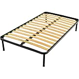 Leonardo - rete letto piazza e mezza 120cmx190cm - prodotto 100% - doghe in legno multistrato con telaio in acciaio - prodott