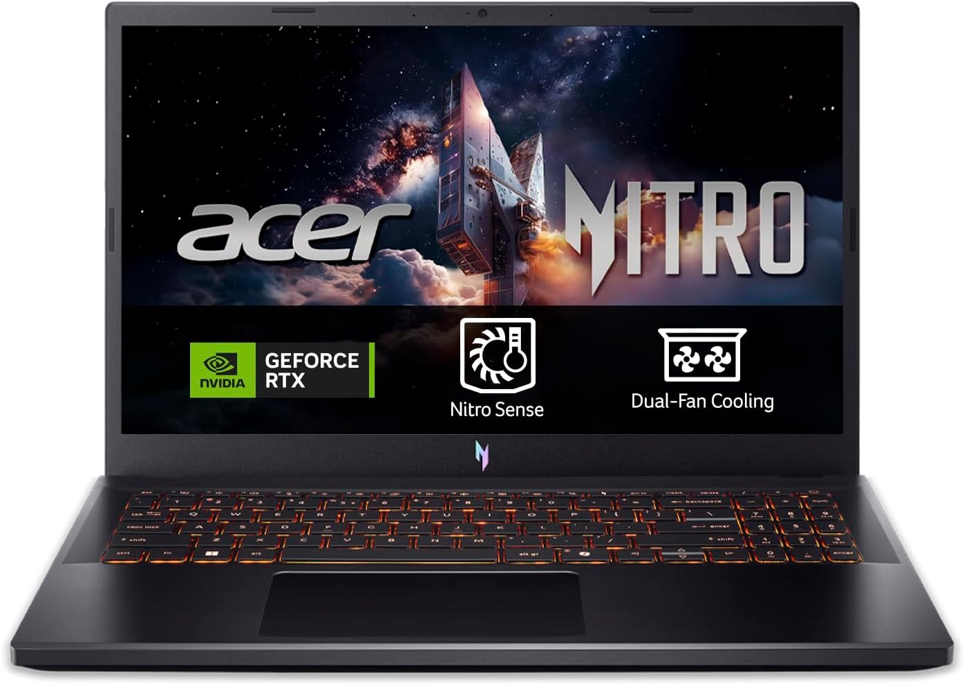 acer Nitro V 15 15,6" (Intel Core i7 13620H, 16 GB RAM DDR4, 1024 GB SSD, NO OS, nVidia GeForce RTX 5060) Color Negro, Teclado QWERTY Español